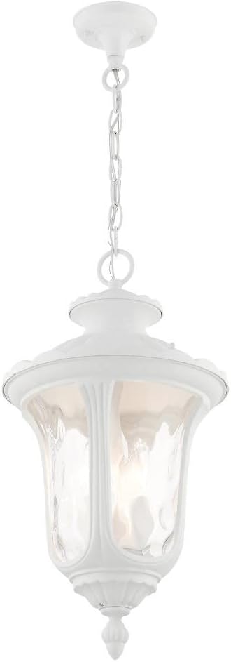 Livex Lighting 7858-04 Oxford 3 Light Outdoor Hanging Lantern, Black