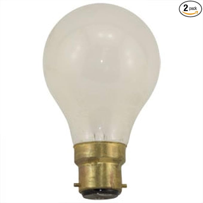 Technical Precision Replacement for Damar 40a19if 130v Frost B22 Base Light Bulb 40W 120V A19 Incandescent Light Bulbs - B22D Double Contact Base - 2 Pack