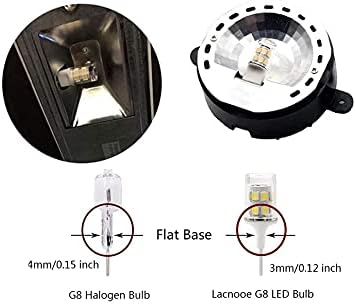 G8 LED Light Bulb, GY8.6 Bi-pin Base, Not Dimmable T4 Xenon JCD Type 120V 35W Halogen Replacement for Under Counter Kitchen Lighting (5-Pack, Warm White 3000k)