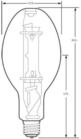 GE 23998 400-watt 22600-Lumen ED37 Light Bulb with Mogul Screw E39 Base, 6-Pack