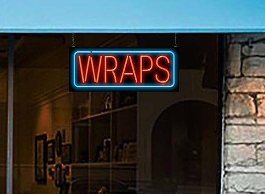 Wraps Neon Sign