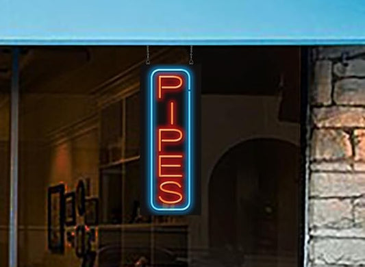 Pipes Vertical Neon Sign