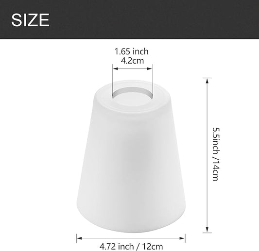 Fixture Replacement Frosted Glass Shade, E26 Base with 1-5/8" Fitter, 3-pack Cone Replacement White Shades for Pendant Light, Wall Sconce, Vanity Light, Table Lamp