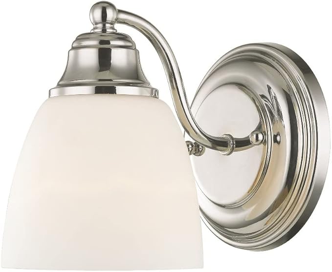 Livex Lighting 13671-01 Somerville 1 Light Wall Sconce, Antique Brass