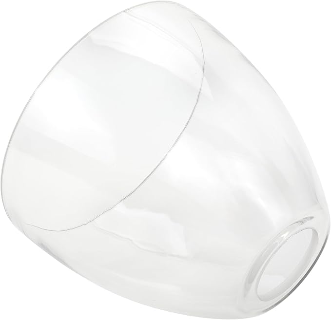Bell Shade Lighting Fixture Glass Shade Replacement, 5.9"W x 5"H, 1-5/8 Inch Fitter, 3 Pack Clear Glass Shade Globe Cover for Chandelier Pendant Light Wall Sconce
