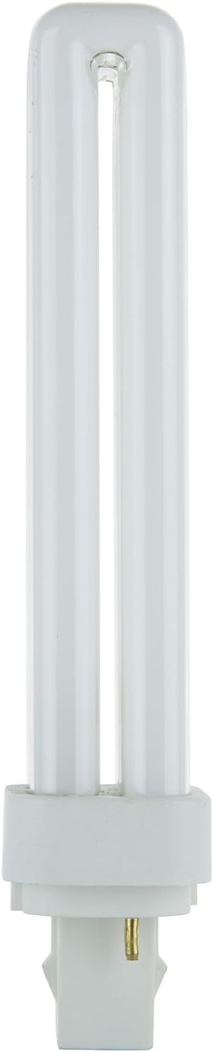 Sunlite PLD26/SP27K Compact Fluorescent PLD 2-Pin Plug-in Double Quad Tube Light Bulb, 26 Watts, 1560 Lumens, 2-Pin G24d3 Base, 2700K Soft White, 1 Pack