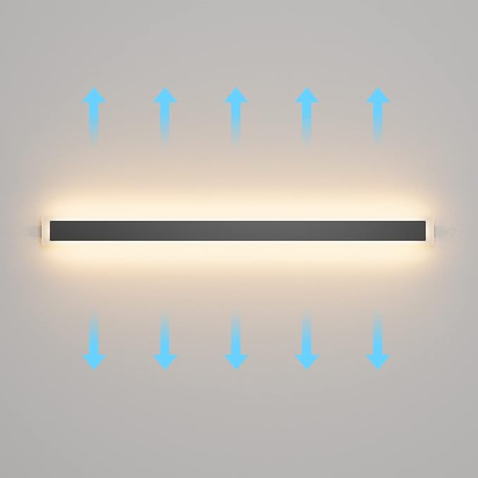 Aipsun Outdoor Lights 2 Pack,Modern Outdoor Wall Light Fixture Long Strip LED Wall Sconce IP65 Anti Rust Warm Light 3000K Exterior Wall Mount Lights for Entrance, Hallway, Garage, Porch