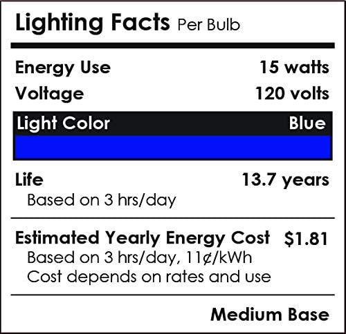 Sunlite 40244 LED PAR38 Colored Recessed Light Bulb, 15 watt (75W Equivalent), Medium (E26) Base, Floodlight, ETL Listed, Blue, 3 Pack