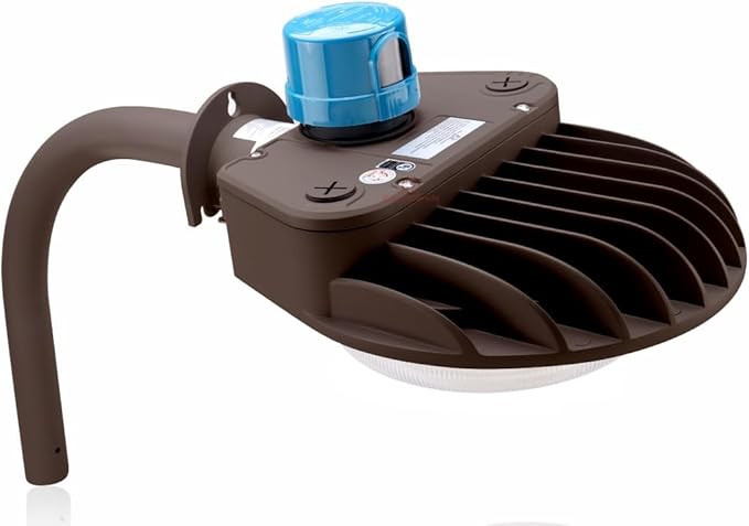 RuggedGrade 120W - Vontair Series - LED Barn Style Light with Arm Mount + Photocell - 18,000 Lumens - Color Selectable 3000K/4000K/5000K - Brown Housing - Outdoor Light | DLC 5.1 Premium