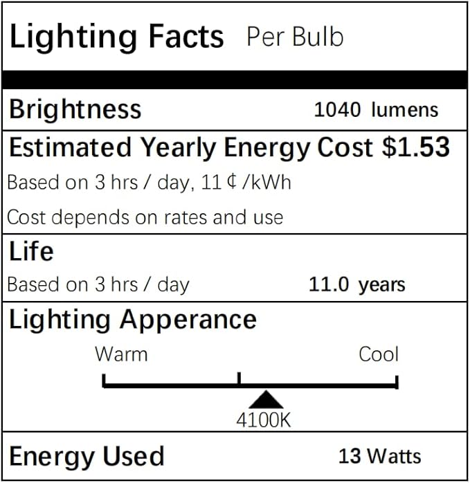 3Pack PLC-13W 4 Pin G24q-1,Double Tube, Compact Fluorescent Light Bulb - Replaces Sylvania 20671 CF13DD/E/835 - Philips 38327-3 PL-C 13W/835/4P/ALTO and GE 97596 F13DBX/835/ECO4P(3)