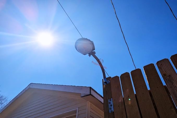 RuggedGrade 60W - Vontair Series - LED Barn Style Light with Photocell - 9,000 Lumens - Color Selectable 3000K/4000K/5000K - Gray Housing - Outdoor Light - DLC 5.1 Premium