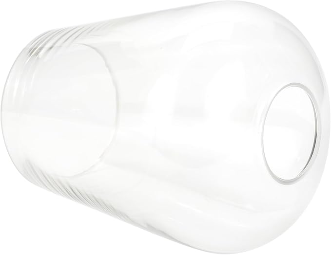 Wine Glass Lamp Shade for Light Fixture, 6.3" Height, 1-5/8 Inch Fitter, 3 Pack Clear Glass Shade Replacement Globe