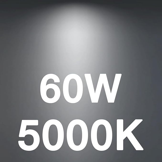 FLSNT 60W Equivalent LED Globe Candelabra Bulbs, Dimmable G16.5 LED E12 Chandelier Light Bulbs, 550LM, CRI82, 5.5W, AC 120V, 12 Pack, 5000K Daylight
