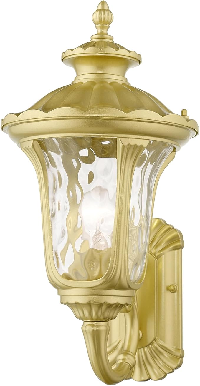 Livex Lighting 7852-13 Oxford 1-Light Outdoor Wall Lantern, 18" x 9.5" x 18", White