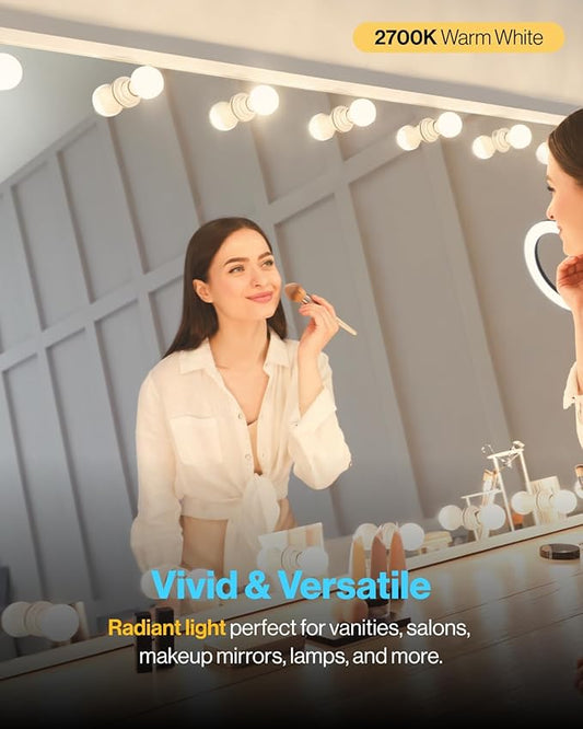 Sunco 16 Pack G25 LED Light Bulbs, Vanity Globe Bathroom Light Bulb, 450 LM, 2700K Soft White, 6W (40W Equivalent), Dimmable Mirror Vanity Decorative Bulb, E26 Base UL