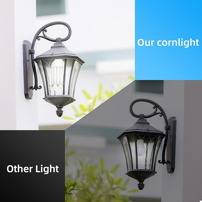 Intpro LED Corn Light Bulb LED Light Bulb 450W Equivalent 5500 Lumen 6500K 40W Large Area Cool Daylight White E26/E27 Base for Outdoor Indoor Garage Warehouse Factory Workshop Street Backyard 2Pack