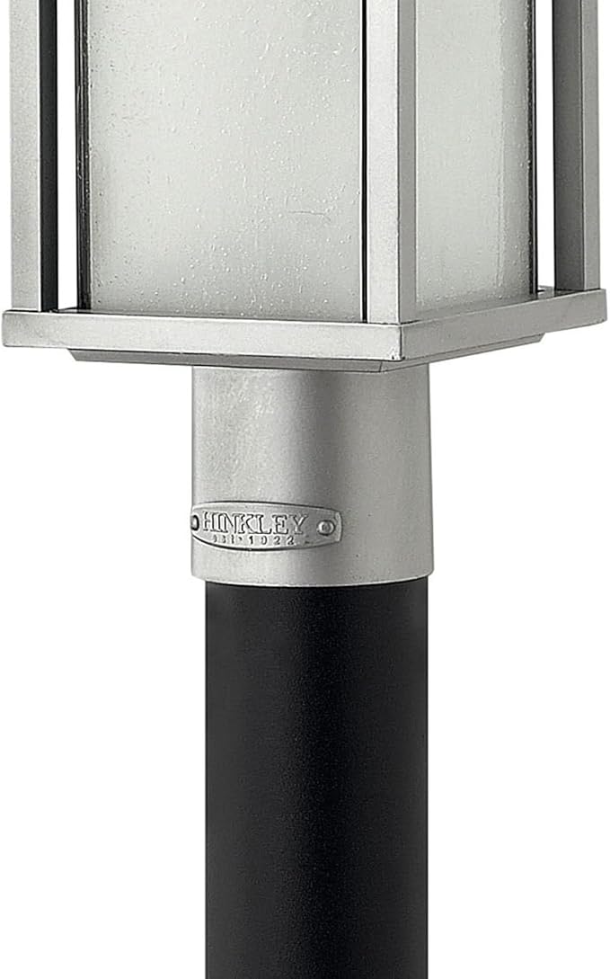 Hinkley Harbor Collection Transitional One Light Large Outdoor Post Top/Pier Mount, Titanium