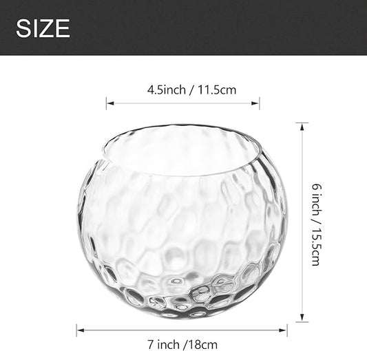 ANYLOVE Frosted Glass Globe Shade,Fixture Replacement Shade,7" Diameter, Replacement with 1.65 Inch Fitter for Wall Lamps Chandeliers or Ceiling Light,2Pack