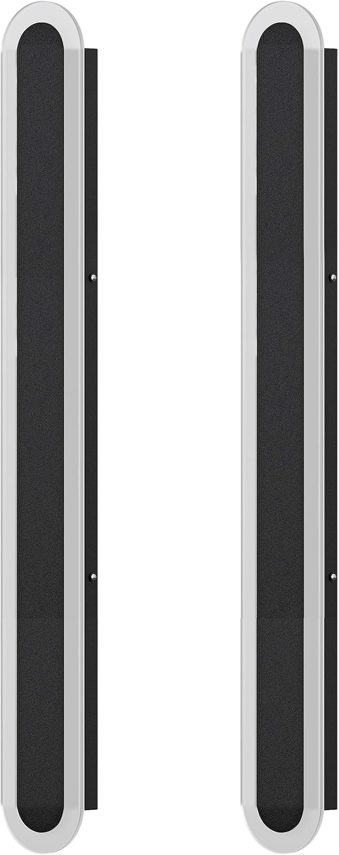 EDISHINE Upgraded 2 Pack 39.4" LED Outdoor Wall Light, Dimmable & 3 CCT, Linear Modern Exterior Lighting Fixtures, IP65 Waterproof, Oval Long Outside Wall Sconce for Garage, Porch