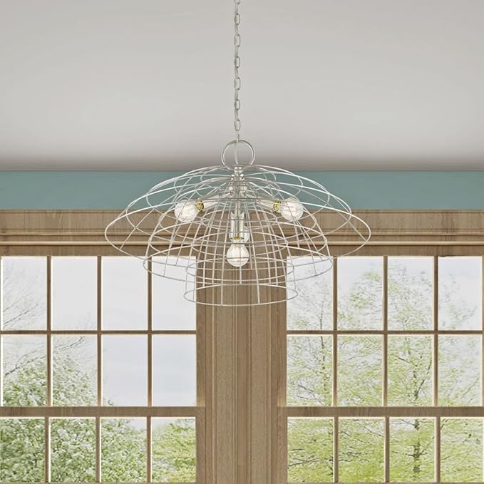 Livex Lighting 4 Lt Antique Brass Chandelier