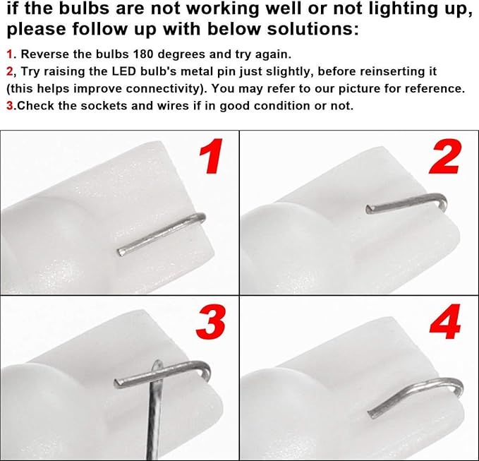 50watt T10 Wedge Base 921 LED Light Bulb 5W 500lm,2700K Warm White,12VAC/DC for Outdoor Landscape Path,Automotive RV Camper Trailer Motorhome 5th Wheel Marine Boat Dome Fixture Lighting-6 Pack