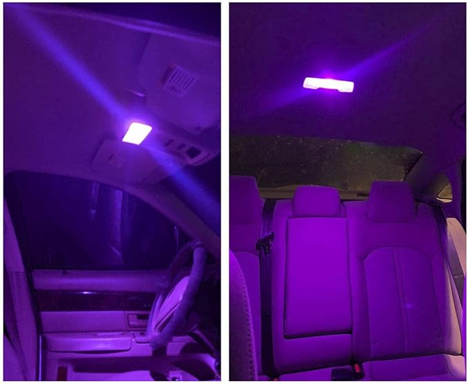578 LED Bulb Pink Purple,211-2 Festoon LED Car Bulbs 43mm 44mm,Festoon 212-2 LED Bulb DC 12V for Marine Boat RV Car Interior Map Trunk Lights (Pack 6)