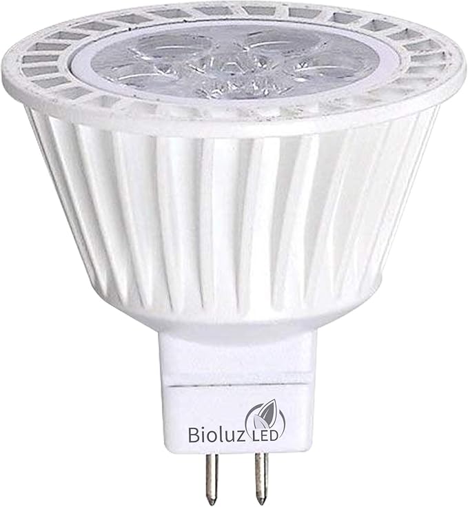 Bioluz LED 10 Pack MR16 LED Bulb Dimmable 50W Halogen Replacement 3000K 7w 12V AC DC UL Listed High CRI