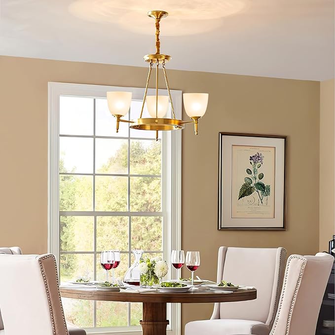 5 Pack White Frosted Glass Shade Replacements, Ceiling Fan Light Covers Glass Globes Lampshades for Chandelier, 4.92"High, 4.72"Diameter, 1.65 "Fitter, Bell Shaped Glass Shades for Vanity