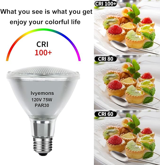 PAR30 Long Neck Halogen 75W 120V - 2 Pack PAR30 75W 120V Flood Bulb Warm White 2800K, PAR 30 Dimmable E26 Base, High Output 800LM 75Watt PAR 30 Halogen Bulb for Tracking Light, Recessed Light