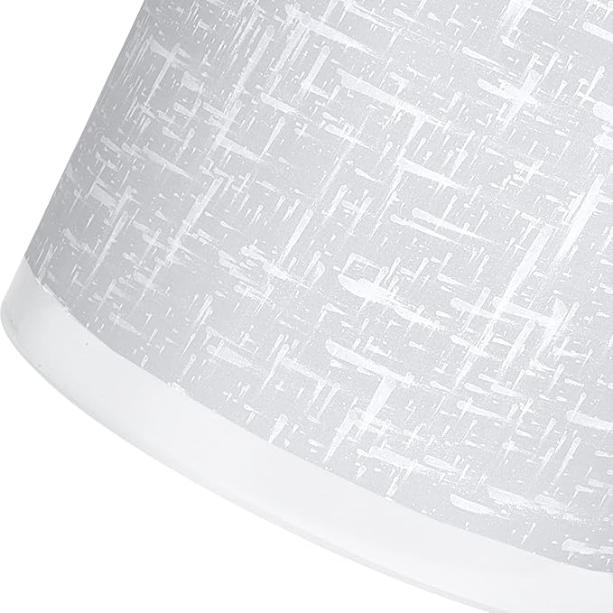 Glass Lamp Shade Replacement Globe & Cover for Light Fixture, 6-1/16" Height 4-1/16" Diameter, 1-5/8 inch Fitter, 5 Pack Frosted White Linen Cylinder Glass Shade