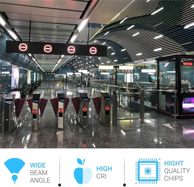 LEDMyplace 4ft LED 18W Glass Tube Light Bulb, 4000K Cool White, 1800 Lumens, Clear Lens, Replace 50W, UL DLC Listed, Single Ended Ballast Bypass for Garages, Factory, Supermarkets, Pack of 30