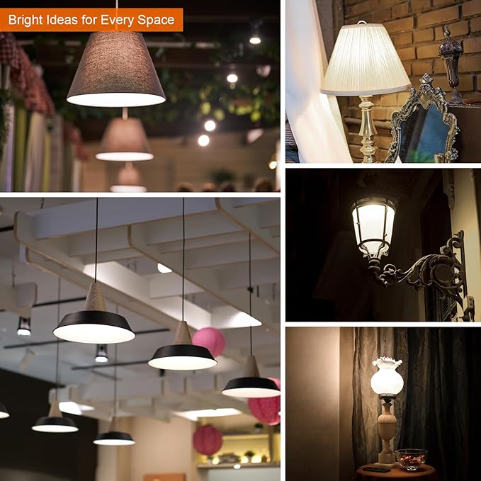Kawaya E26 LED Edison Bulbs: 8W Equivalent 80W Dimmable LED Bulbs - Vintage ST58 4000k Neutral White - 800 Lumens High Brightness Filament Bulbs with 90+ CRI - Clear Glass, 12 Pack