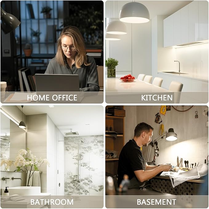 DAYBETTER BR30 LED Light Bulbs Indoor Flood Light, 6 Pack 4000K Neutral White LED Bulb 65W Equivalent, Dimmable, E26 Base, 800LM, Recessed Can Bulb for Living Room Bedroom Dining Room Bathroom