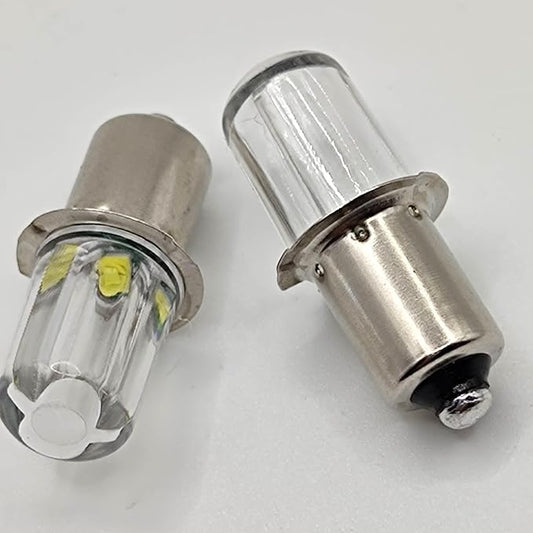 P13.5S PR2 PR3 Led Bulb for 2.8 3V 2-Cell D Flashlight LED Flashlight Upgrade Replacement Bulb (4Pack)