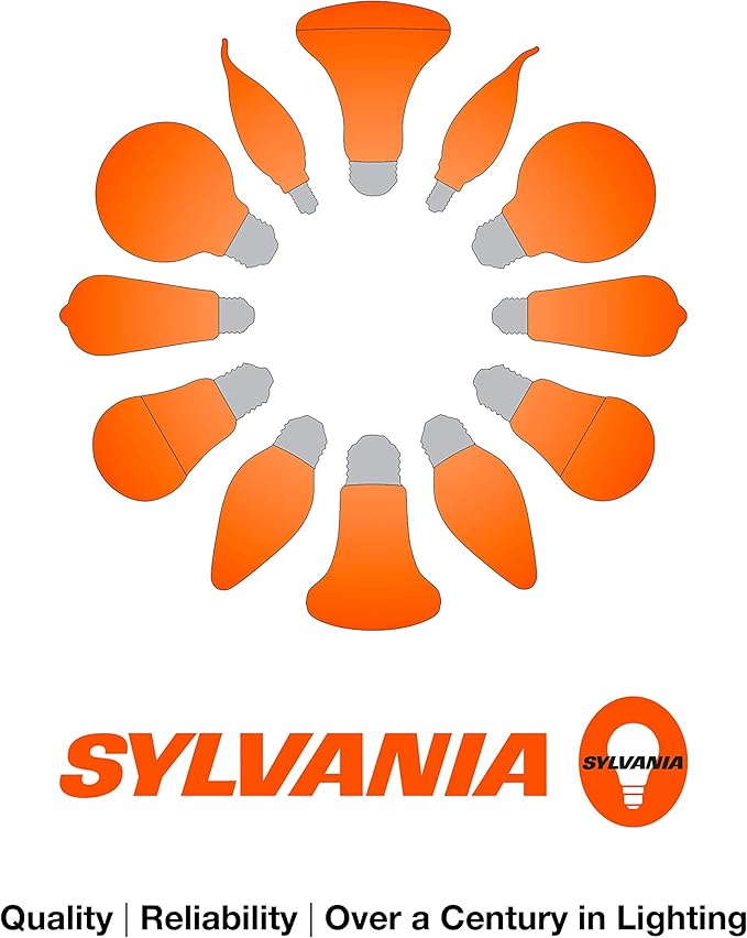 LEDVANCE Sylvania Flood BR30 LED Light Bulb, 100W = 15.5W, Dimmable, 10 Year, 1450 Lumens, 2700K, Soft White - 6 Pack (41255)