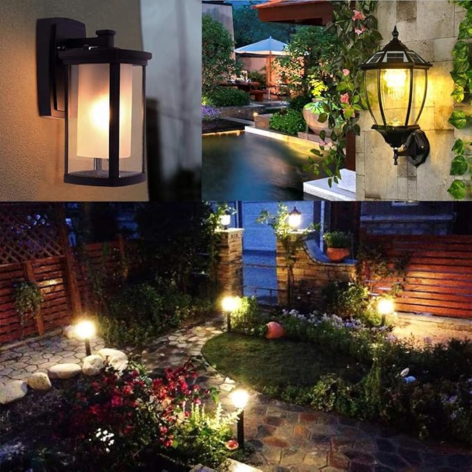 LED Landscape Light Bulbs 1W 12V Yellow White 2200K,7W Low Voltage Light Bulbs Equivalent,Wedge Base T5 Malibu Bulbs, Garden Light Bulbs, Landscape Bulbs 8 Pack