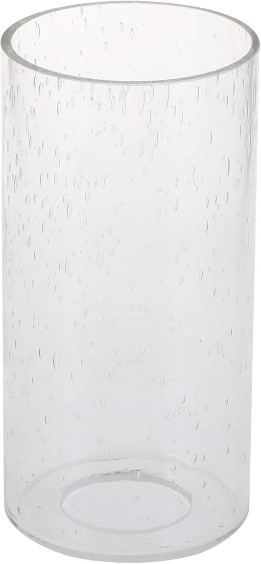 GoLucky Glass Cylinder Shade Accessory Lamp Fixture Replacement Piece With 1-5/8 Inch Fitter - Multiple Specifications 3.5"(D)9(H)