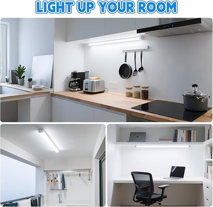 Romwish 36 Inch T8 LED Tube Light, 14W(30W Equiv.), 1600LM, 5000K Daylight, Type A+B Plug & Play or Ballast Bypass, F25T8 Fluorescent Replacement, Double-Ended Power, Under Cabinet Light, 12 Pack