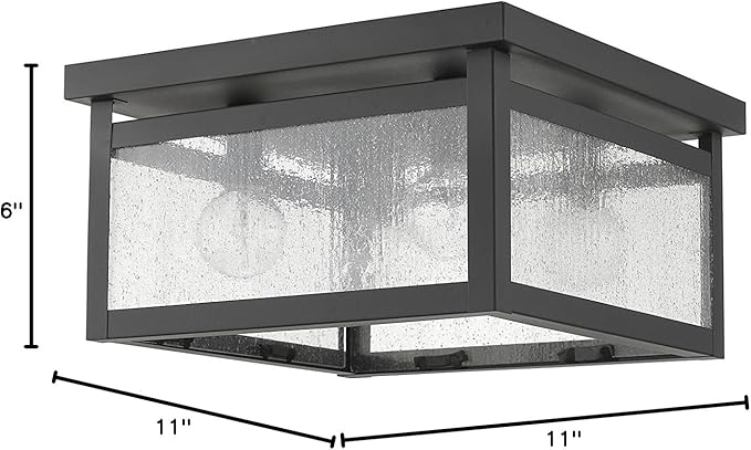 Livex Lighting 4052-07 Milford 4-Light Ceiling Mount, Bronze 6.00x11.00x11.00