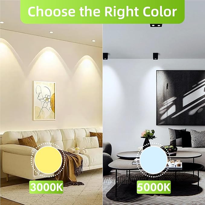 GU10 Led Bulb 6W Equivalent 50W, MR16 Led Bulb 5000K Daylight White Led Bulbs, 650 Lumens, Non-Dimmable, GU10 Base, 2 Prong Track Energy Saving Light Bulbs for Kitchen, Living Room, Bedroom, 20 Pack