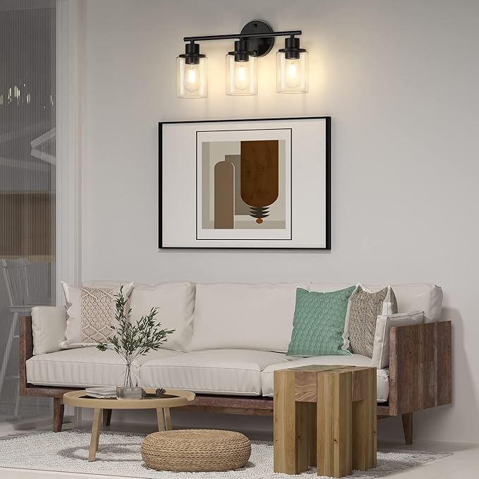 Licperron Clear Glass Replacement Shade 1 Pack, High Transmittance Cylinder Glass Lampshade Covers for Vanity lighting Fixtures Table Lamp Floor Lamp Chandelier Pendant Light