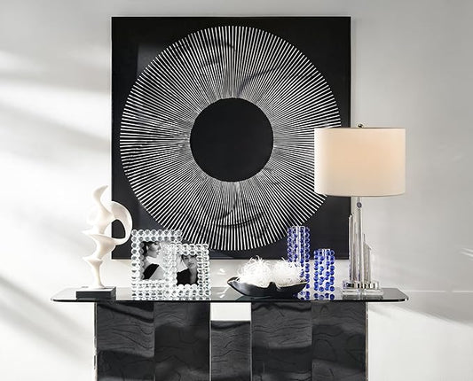 Z Gallerie Jagger Table Lamp,Silver (Bulbs not Included)