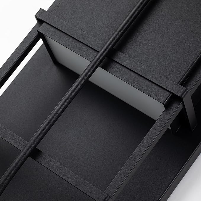 Modern Outdoor Wall Light 14.7'' Integrated LED Down Outdoor Wall Sconce Black Exterior Light Fixtures Suit for Any Locations
