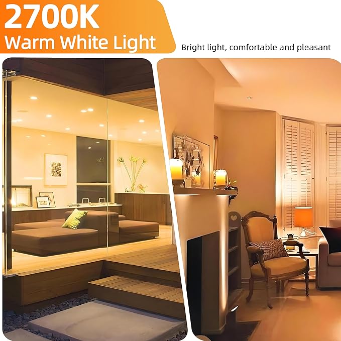 Par30 Halogen Flood Light Bulbs 120V 39W, Long Neck Bulb,39W Equivalent 2700K Warm White Dimmable High Brightness, Great for Accent Lighting, Tracking Light, Recessed Light Bulb(6Pack