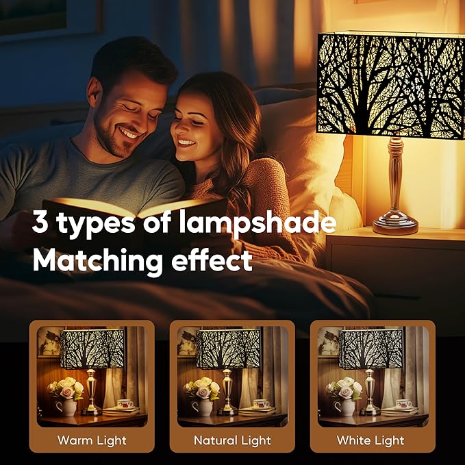 Rectangular Metal lamp cover, Large Lampshade,bell lamp shades with for table lamps, lamp shades for floor lamps,Fits Living Room Bedroom 8" x14" x 9"(Spider) (Black & Gold)