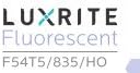 LUXRITE LR20775 (12-Pack) F54T5/835/HO 54-Watt 4 FT T5 High Output Fluorescent Tube Light Bulb, Natural 3500K, 4200 Lumens, G5 Mini Bi-Pin Base