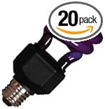 20 Qty. Halco 15W T3 Spiral BLB Med ProLume CFL15/BLB 15w 120v CFL Blacklight-Blue Lamp Bulb