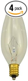 Technical Precision Replacement for GE General Electric G.E 60BC/CD4 Light Bulb 4 Pack