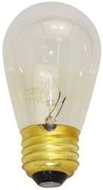Replacement for Feit Electric 11S14-130V Light Bulb by Technical Precision – Incandescent Sign Indicator Lamp, 11 Watt, 130 Volt, S14 Shape Screw Base – 1 Pack