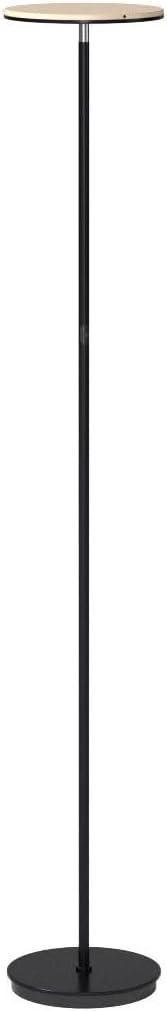 Brightech Sky Flux Dimmable LED Floor Lamp – Super Bright Floor Lamp with 3 Light Modes for Living Room, Office – Torchiere Standing Touch-Lamp, Tall Torch Lamp for Bedroom & Reading – Black